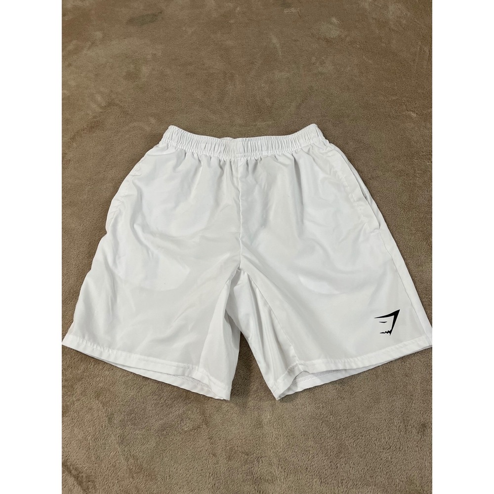 Gymshark Arrival Shorts Men's Size XS White Gym Running Polyester EUC